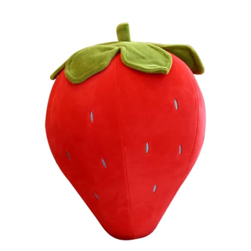 Coussin en peluche fraise 40 cm oreiller doux fruit mignon pour dormir