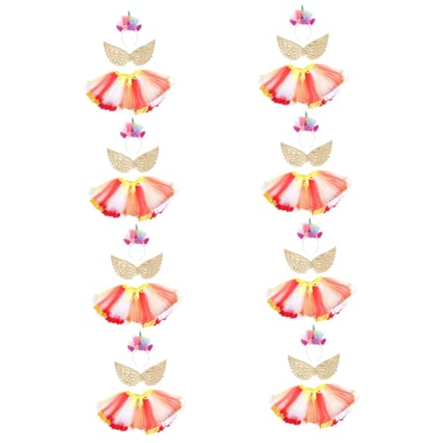 TENDYCOCO 8 Conjuntos Tutu Fiesta Niño Traje De Actuación Vestido De Baile Vestidos De Baile Traje De Rendimiento Vestidos De Fiesta Para Niños Pequeños Vestido De Fiesta Para Niños Tul