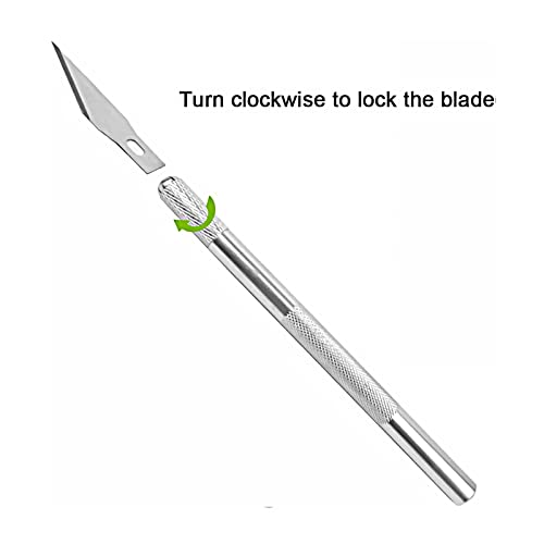 Gugugi 9Mm Snap Off Knife & Precision Carving Craft Knife With 15 Piece Knife Blades Replacement For Diy Art Work, Use In School Home Office Utility Knife #TOP3