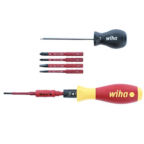 Image of Wiha 28791 8 Piece Insulated TorqueVario-S and SlimLine Blade Set