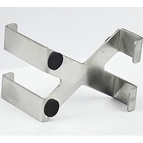 4 ganci da appendere sopra la porta, in acciaio