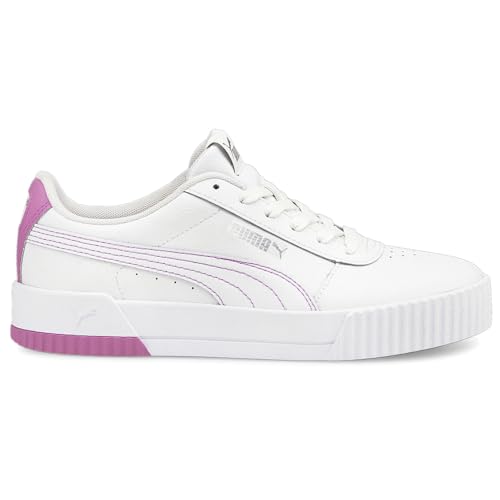 PUMA Women's Carina Sneaker (White-Puma White-Opera Mauve, Numeric_6_Point_5)