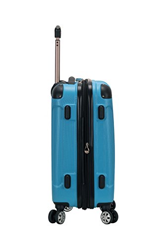 Image of Rockland London Hardside Spinner Wheel Luggage, Turquoise, Carry-On 20-Inch