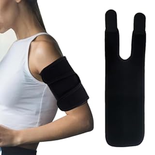 WEISENLINZ Manchon de compression pour tendinite et biceps, pour homme et femme - Pour soulager la douleur - Noir