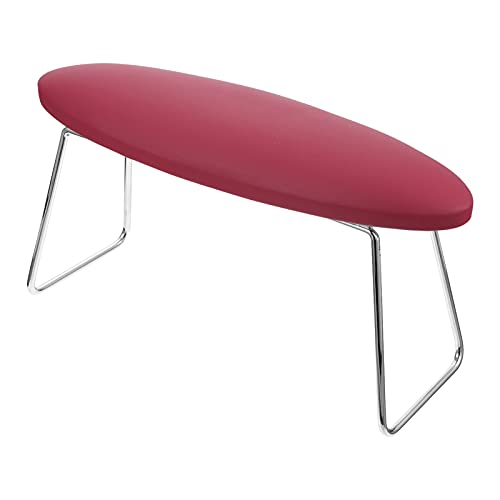 FRCOLOR Nagel Handauflage Kissen für Nageltisch Leder Handgelenk Armlehne Nagelkissen Handkissen Armauflage Halter (rot)