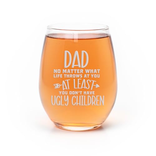 Lol Glass Dad No Matter What Stemless Wine Glass - Daddy'S Day Drink cover