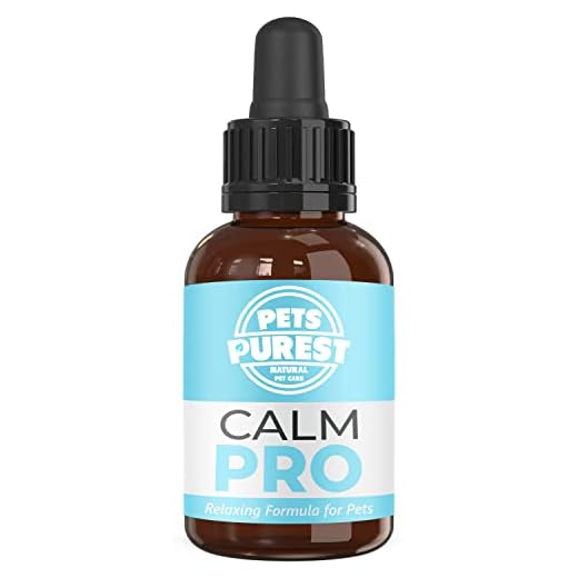 Pets Purest Suplemento 100% Natural Calming Aid para perros, gatos y mascotas. Reduce la ansiedad y el estrés en sus mascotas (50 ml)