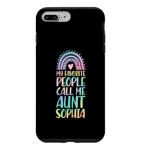 My Favorite People Call Me Aunt Sophia �t�@�[�X�g�l�[�� Auntie �X�}�z�P�[�X iPhone 7 Plus/8 Plus �p