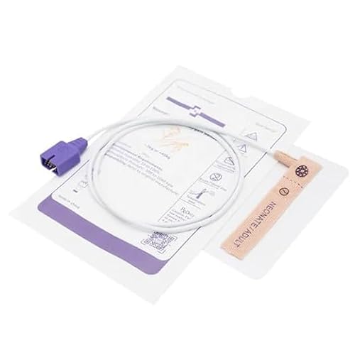 Compatible Nellcor MAX-N Probe, 12pcs Disposable Neonate/Adult Electronic Sensor, Adhesive Tape Sensor 9 Pins 3.3 ft