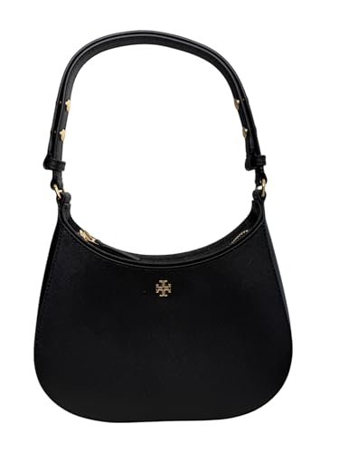 Image of Tory Burch Women's Emerson Zip Shoulder Bag (Black)