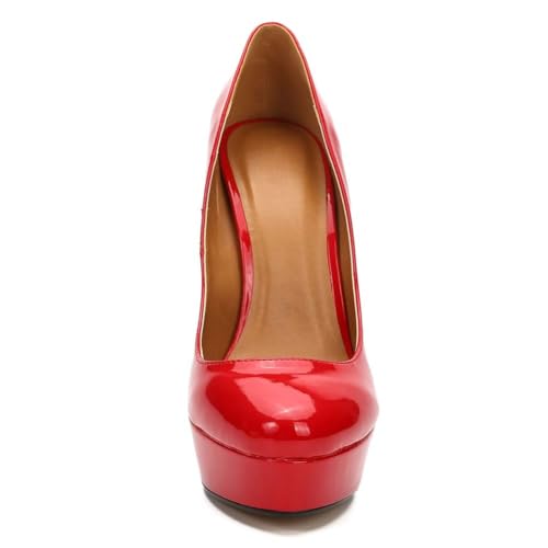 Image of MAIERNISI JESSI Unisex Men's Women's Platform Pumps, Stiletto High Heels, Party Dress Shoes