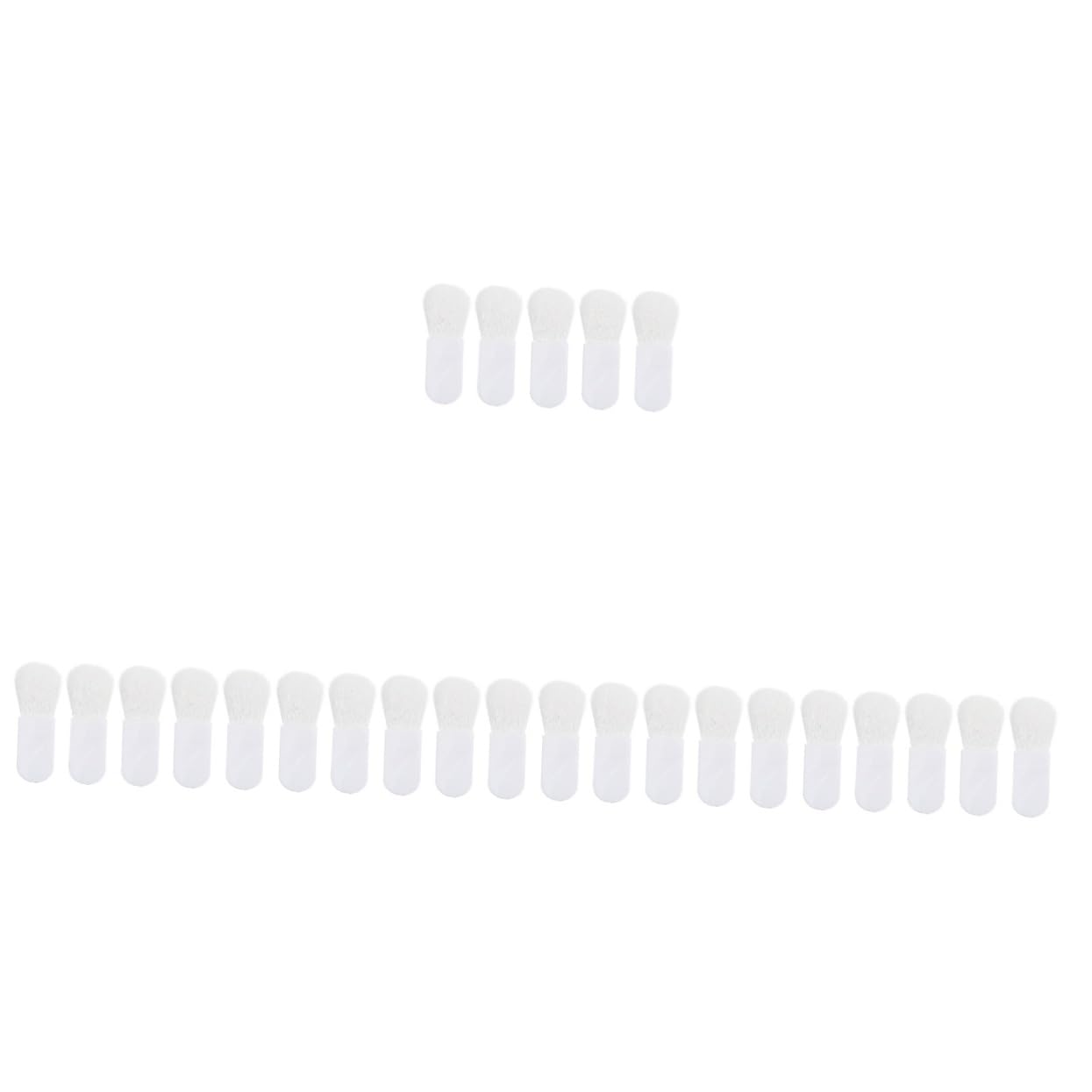 minkissy Set Di 5 Pennelli Per Il Trucco Con Setole Morbide Per Applicare Il Fard Strumento Di Bellezza Compatto Pennello Flessibile Con Impugnatura Per Il Pollice 5 Pezzi*5
