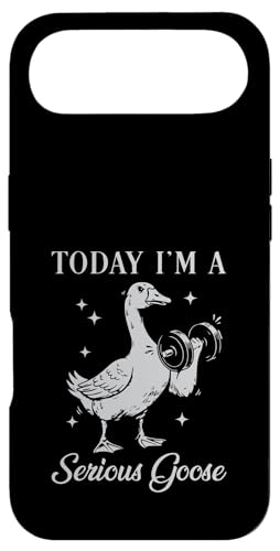 Today I'm A Serious Goose ���t�e�B���O �E�F�C�g �W�� �t�B�b�g�l�X �X�}�z�P�[�X iPhone Air �p