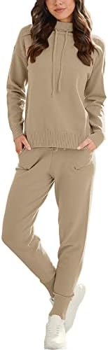 ANRABESS Women’s Two Piece Outfits Long Sleeve Turtleneck Pullover Top & Drawstring Pants Sweatsuit Lounge Set ANRABESS Women’s Two Piece Outfits Long Sleeve Turtleneck Pullover Top & Drawstring Pants Sweatsuit Lounge Set