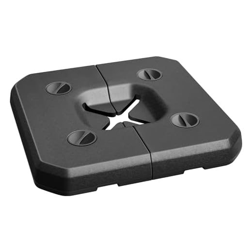 Best umbrella base for windy area 2-Piece Heavy Duty Umbrella Base for Outdoor