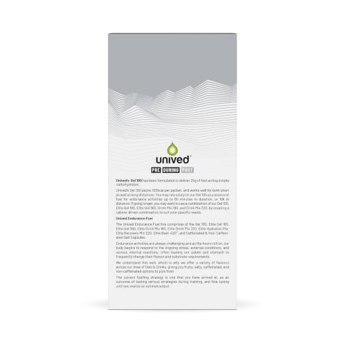 Image of Unived Gel, Nutrition Energy Gel for Endurance Athletes, Runners, Cyclists, Triathletes, Ultramarathon Runners, Vegan, Pack of 6 (Dark Chocolate Mint)