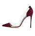 elashe Damenchuhe High Heel Pumps |10CM Geschlossene Pumps | Zehenkappe Transparent Rutsch Stiletto | Hochzeit Schuhe EU40