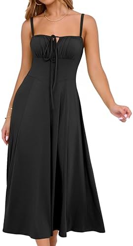 YATHON Women's Summer Midi Corset Boho Dresses Spring Casual Flor...