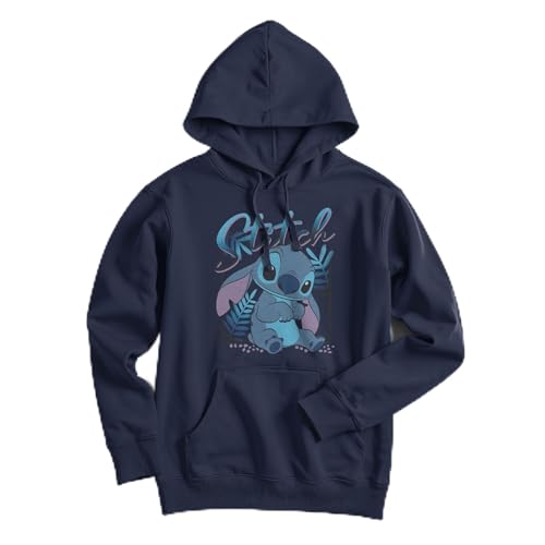 Sweat à capuche Stitch Disney pour homme avec motif effet vieilli
