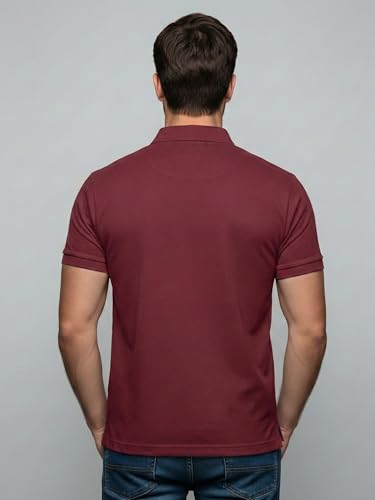Image of XENOVAURBAN Cotton Polo t Shirt for Man | Regular Fit Solid Color Classic Cotton Polo T-Shirt with Collar for Men