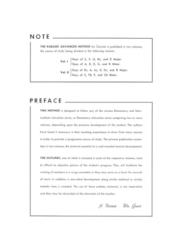 Rubank Advanced Method - Clarinet Vol. 1 - Clarinet Music Book for Teachers and Students - Easy to Read and Study Clarinet Sheet Music - Image 4