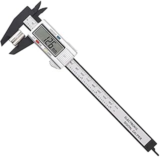 Digital Vernier Caliper,150mm 6 Inch Electronic Micrometer Caliper With Large Lcd Screen,Inch/Metric Conversion,24cm Ruler,Precision Depth Gauge Measuring Tool for DIY,Household