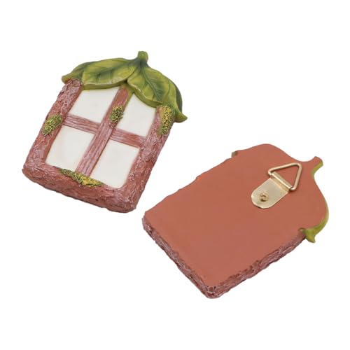 WANGCL Fairy Garden Accessories Fairy Doors for Garden Trees with Illuminated Window Street Lights for Yard Lawn Art Decoration - Image 3