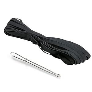 AHPYEUHK 6M Gummiband 10mm Schwarz Nähzubehör