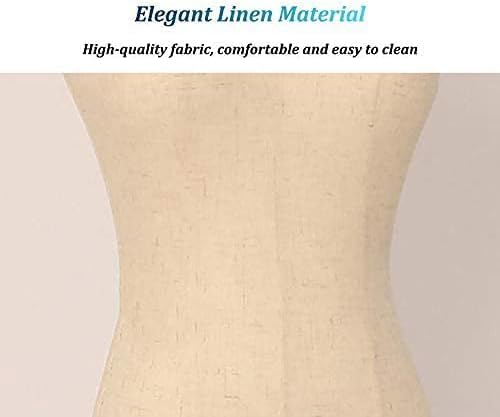 Torso Mannequin Stand, Female Mannequins Female Mannequin Body Torso with Sturdy Wooden Base, Adjustable Height Dress Form Clothing Display - We