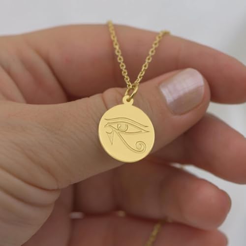 Collar de Plata Ojo de Horus para Conectar con tu Protección Espiritual 3