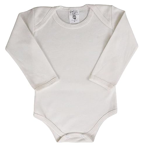 Body Liso Bebê Manga Longa Suedine Roupa De Bebê Inverno (Branco, P)