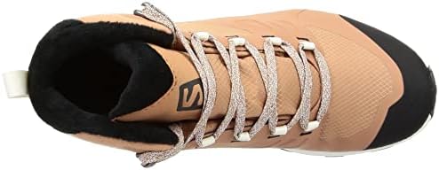 Salomon OUTSNAP CLIMASALOMON Waterproof Winter Boots for Women Snow, Mocha Mousse/Vanilla Ice/Black, 7.5 | Image 4