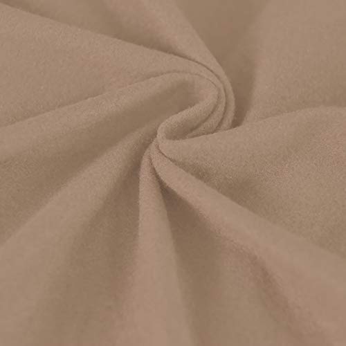 Image of Easy-Going 4 Pieces Oversized Stretch Couch Cover for Dogs Washable | Sectional Sofa Slipcover for 3 Separate Cushion Couch - Elastic Furniture Protector for Pets, Kids Camel