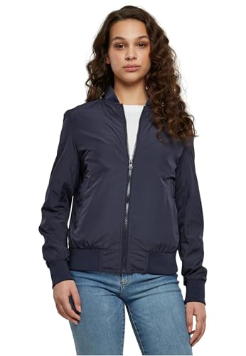 Urban Classics Femme Ladies Light Jacket Veste Bomber, Bleu Marine, XL EU