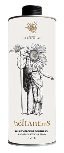 Aceite virgen de girasol oleico - Primera presión en frío - 1L - Domaine Roquefeuille - HELIANTHUS