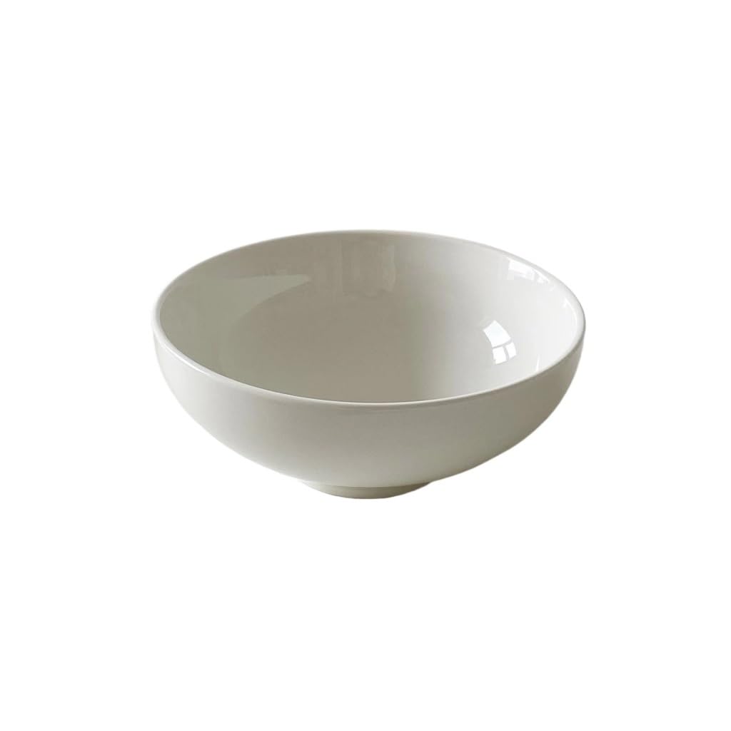 XYIANG Soup Bowl Simple White Ceramic Large Bowl Soup Bowl Noodle Bowl Pasta Bowl Deep Bowls