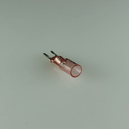 22-18 Ga. Heavy Duty Heat-Shrink Snap-Spade Fork Terminals, #6 Stud - (Pack of 25)