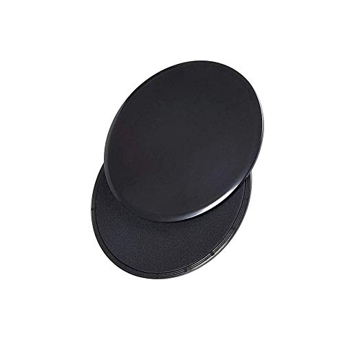 Exercise Core Sliders, 4 Pcs Dual Sided Gliding Discs Use on Carpet or Hardwood Floor, Fitness Slides for Gym, Home, Outdoor Training Abdominal Workout, Black - Image 6