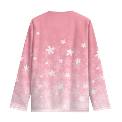 Image of Kids Long Sleeve Shirts for Girls 3-16 Year Old Cute Clothes for Teen Girls Casual Workout Tops