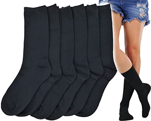 Image of ToBeInStyle Women's Pack of 6 or 12 Fashion Printed Crew Socks
