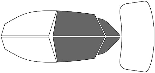 Rtint - Kit de tinte de ventana compatible con Audi RS Q8 2020-2021 - Kit de precorte trasero - 35