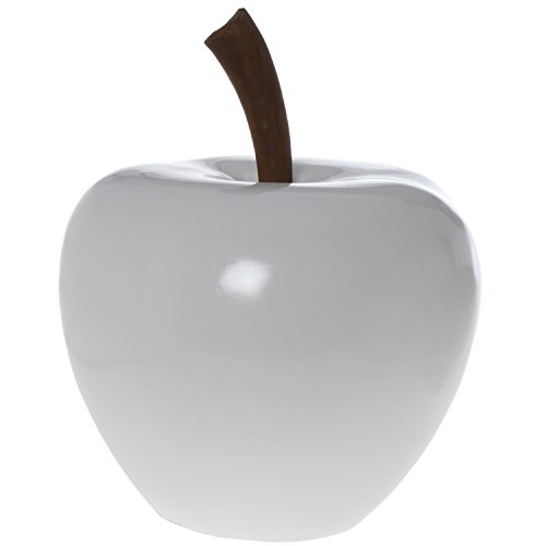 Pomme en céramique blanche DRW pour une déco de salon moderne