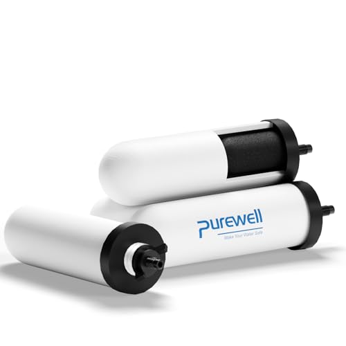 Image of Purewell PF-4 Ceramic 3-Stage Purification Elements, Washable & Reusable, NSF /ANSI 42&372 Certified, Replacement for ProOne, Berlkey, Purewell Filters and Water Filter Systems