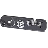 Redi-Edge Tactical Knife Sharpener - Military-Grade Pocket knife Sharpener with Duromite Sharpening Elements - Honing Rod with 30° Double Edge for Kitchen & Hunting - Compact Travel Knife Honing Rod