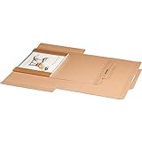 Menge: 10 Stück im Pack Ropipack Kalenderverpackung aus stabiler Wellpappe mit Steckverschluss 620x420x10mm (A2) - 10 Stück