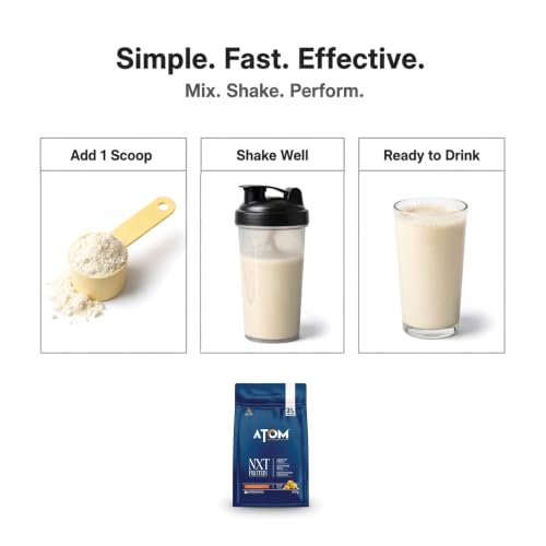Image of AS-IT-IS ATOM NXT Protein Kesar Kulfi, 500g - 31g Muscle Fuel from Yeast Protein with DigeZyme