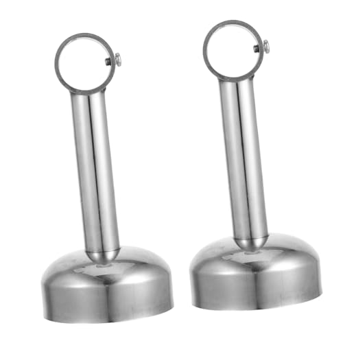 Balacoo 2pcs Stainless Steel Rod Brackets for Closet Support Durable Pipe Holder with Easy Installation Space Saving Design for Wardrobe and Clothing Rods