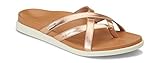 Vionic Women's Palm Daisy Toe-post Sandal - Ladies Flip-flop Concealed Orthotic Support Rose Gold 6.5 M US