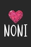 Noni: Grandmother Diamond Heart Journal, Keepsake Memory Notebook, Daily Diary Book For Noni, Grandma