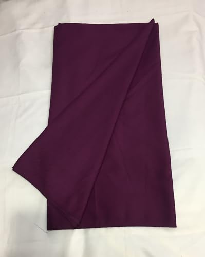 Image of BKRKJ Women's Lizibizi Cotton Unstitched Dress Material Plain Fabric by Meter for Sewing Suit,Salwar,Blouse,Shirt,Kurta,Pyjama,Pathani,Kameez,Chudidar,Patiyala (Wine 17, 1 Meter)